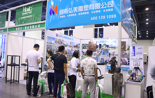河南弘美雕塑美魅力綻放鄭州國際地產行業聯合采購大會