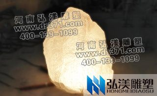 燈光景石雕塑項目弘美雕塑公司按期完成