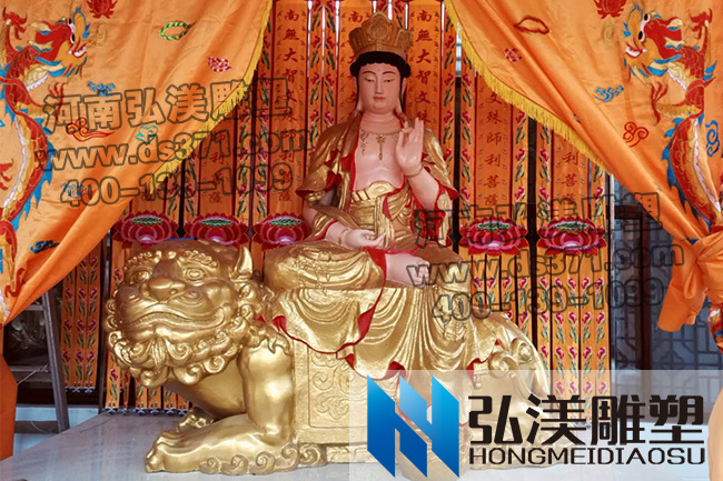 走進佛像生產廠家  了解文殊菩薩制作流程