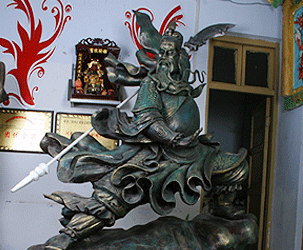 關公泡沫雕塑