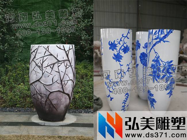 園林景觀/房地產小區美化花缽雕塑廠家直拍