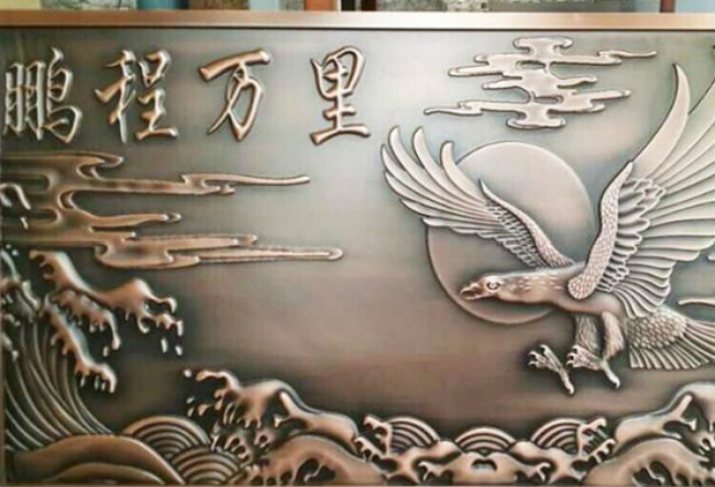 酒店鍛銅浮雕2