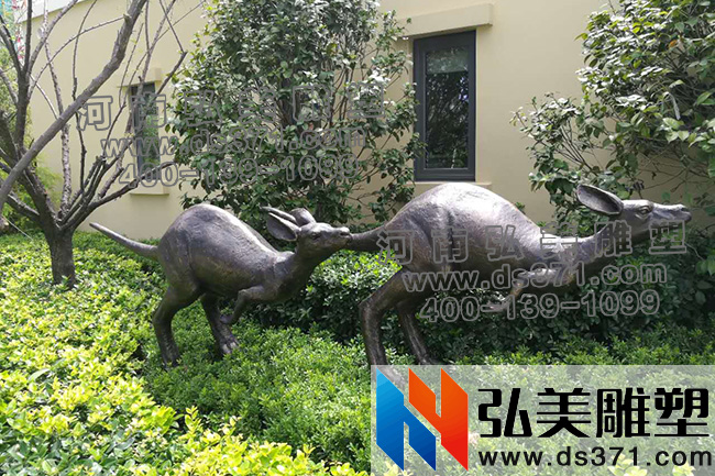 戶外景觀玻璃鋼仿銅動(dòng)物雕塑