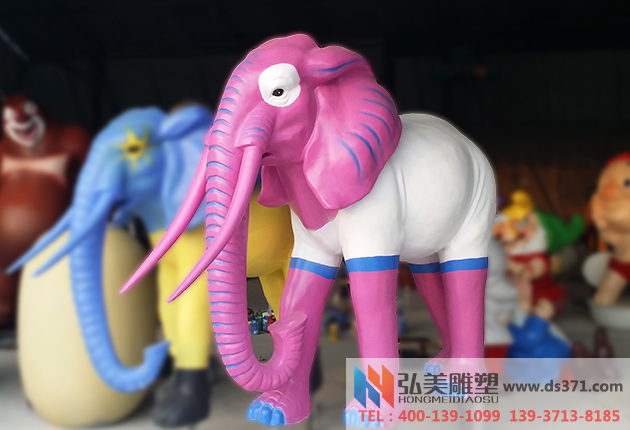 農業雕塑場景/大象雕塑