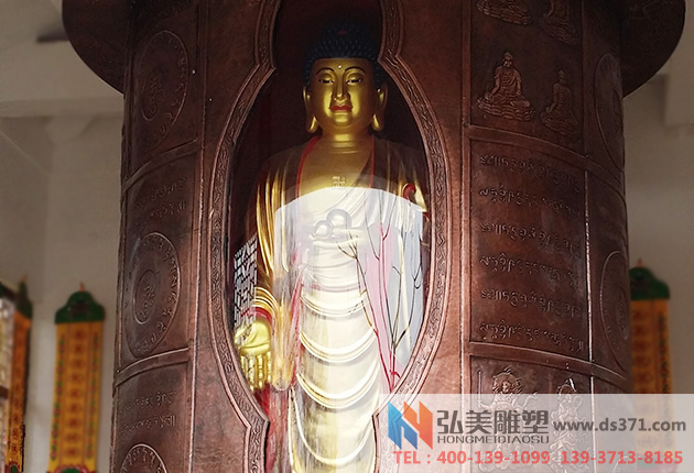 轉經筒佛像銅雕塑