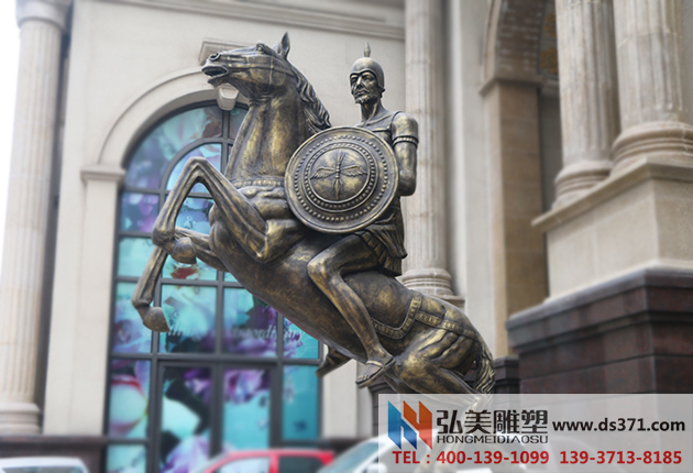 玻璃鋼騎士雕塑/房地產雕塑