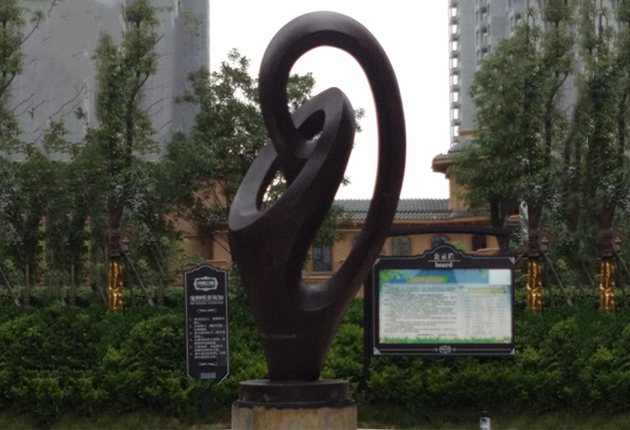 不銹鋼抽象小品-房地產雕塑
