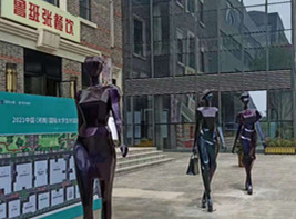 玻璃鋼抽象藝術模特雕塑